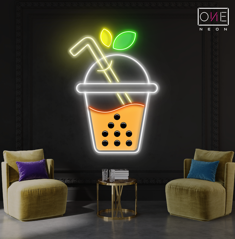 Sweet Boba Sip Artwork Led Neon Sign