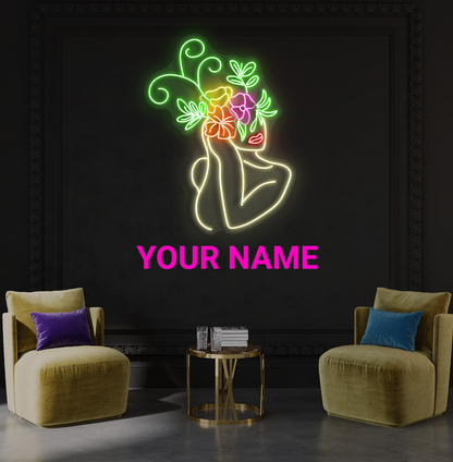 Floral Beauty Artwork Led Neon Sign