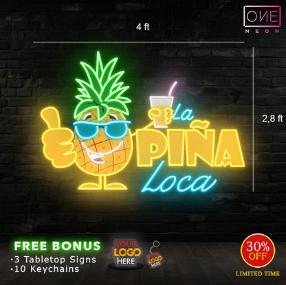LA PINA LOCA | LED Neon Sign (INDOOR)