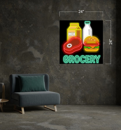 PIZZA SIGNS + PIE GUYS + OPEN + LIQUOR + GROCERY + HOOKAH  | LED Neon Sign (14 signs)