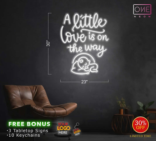 A little love is on the way  | Led Neon Sign