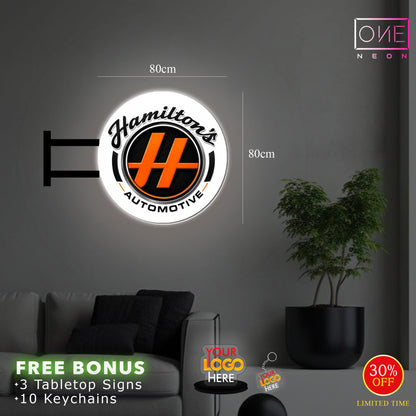 Hamilton's Automotive | Light Box Sign