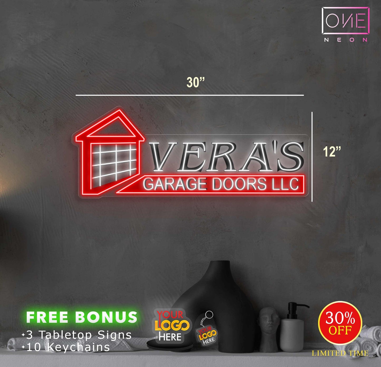VERA'S GARAGE DOORS LLC | Led Neon Sign