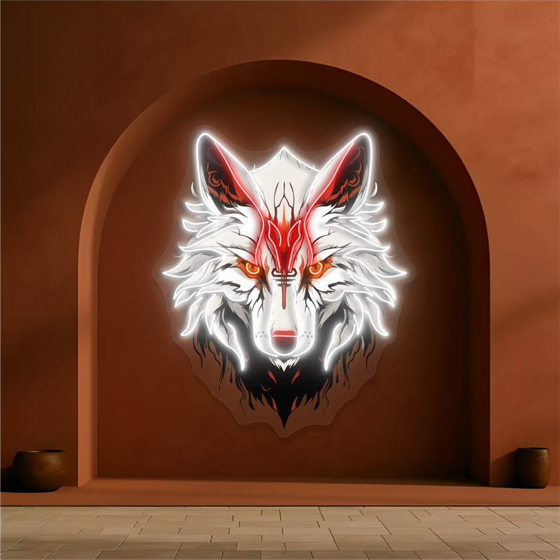 Spirit of the Wolf Artwork Led Neon Sign