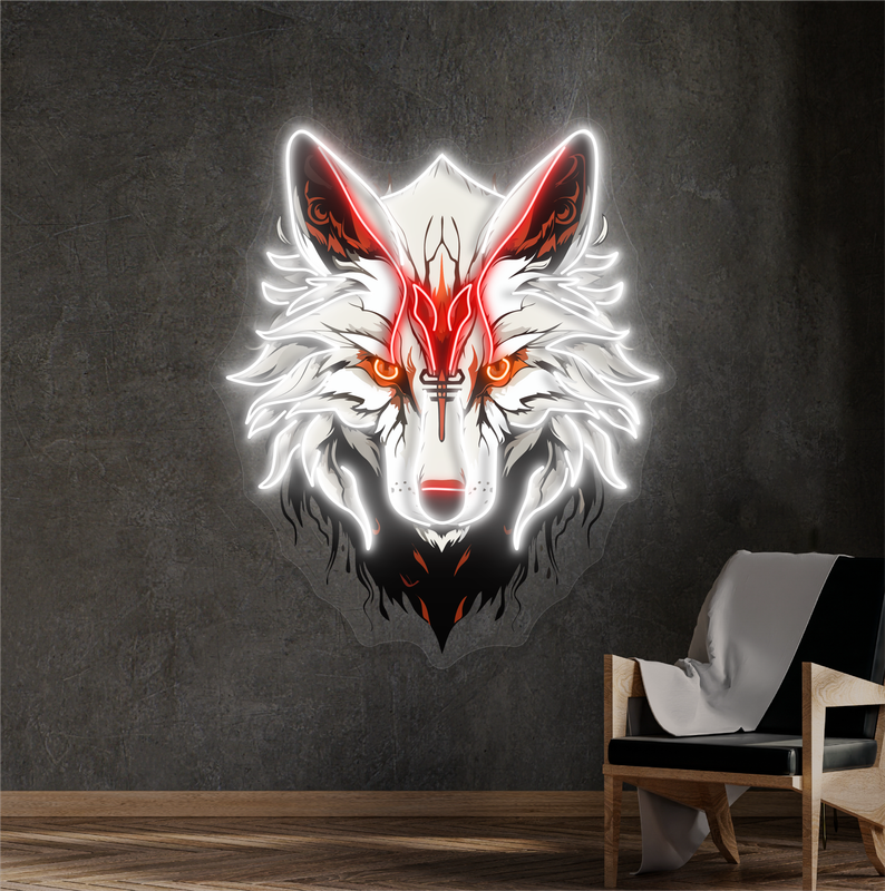 Spirit of the Wolf Artwork Led Neon Sign