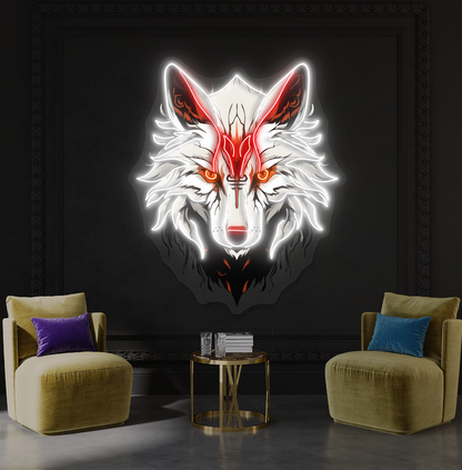 Spirit of the Wolf Artwork Led Neon Sign