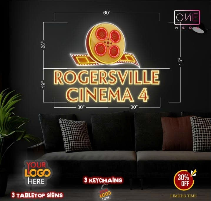 ROGERSVILLE CINEMA 4 | LED Neon Sign