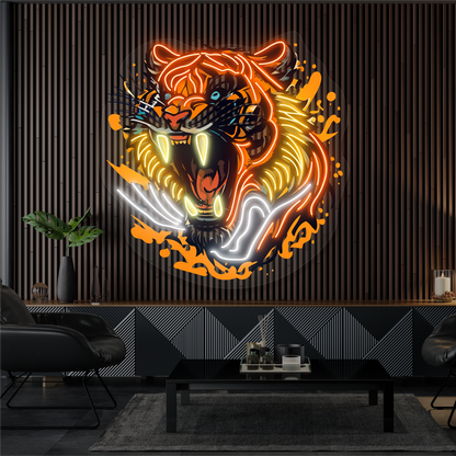 Inferno Roar Artwork Led Neon Sign