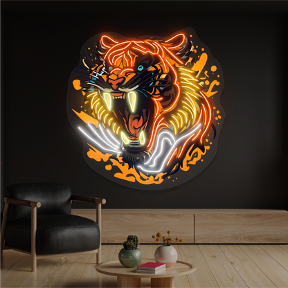 Inferno Roar Artwork Led Neon Sign