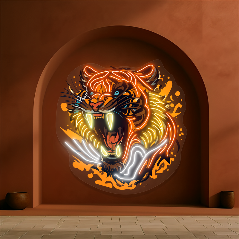 Inferno Roar Artwork Led Neon Sign