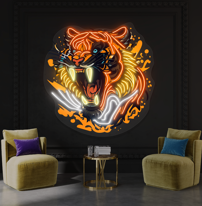 Inferno Roar Artwork Led Neon Sign