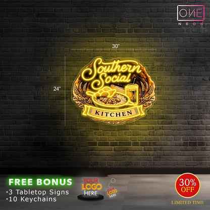 SOUTHERN SOCIAL | LED Neon Sign