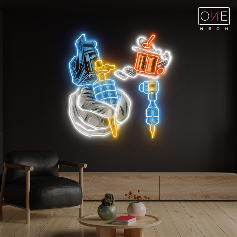 Tattoo Tools Artwork Led Neon Sign