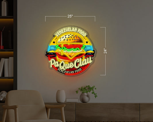 Venezuelan Food Pa Que Clau  | Led Neon Sign