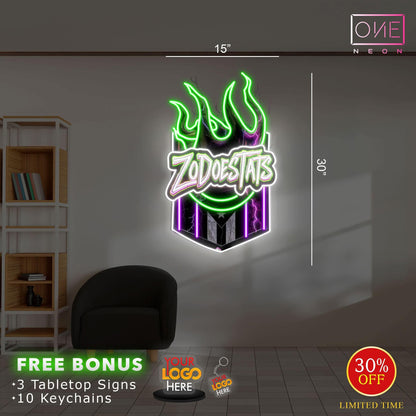ZODOESTATS | Led Neon Sign