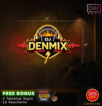 DJ DENMIX | LED Neon Sign