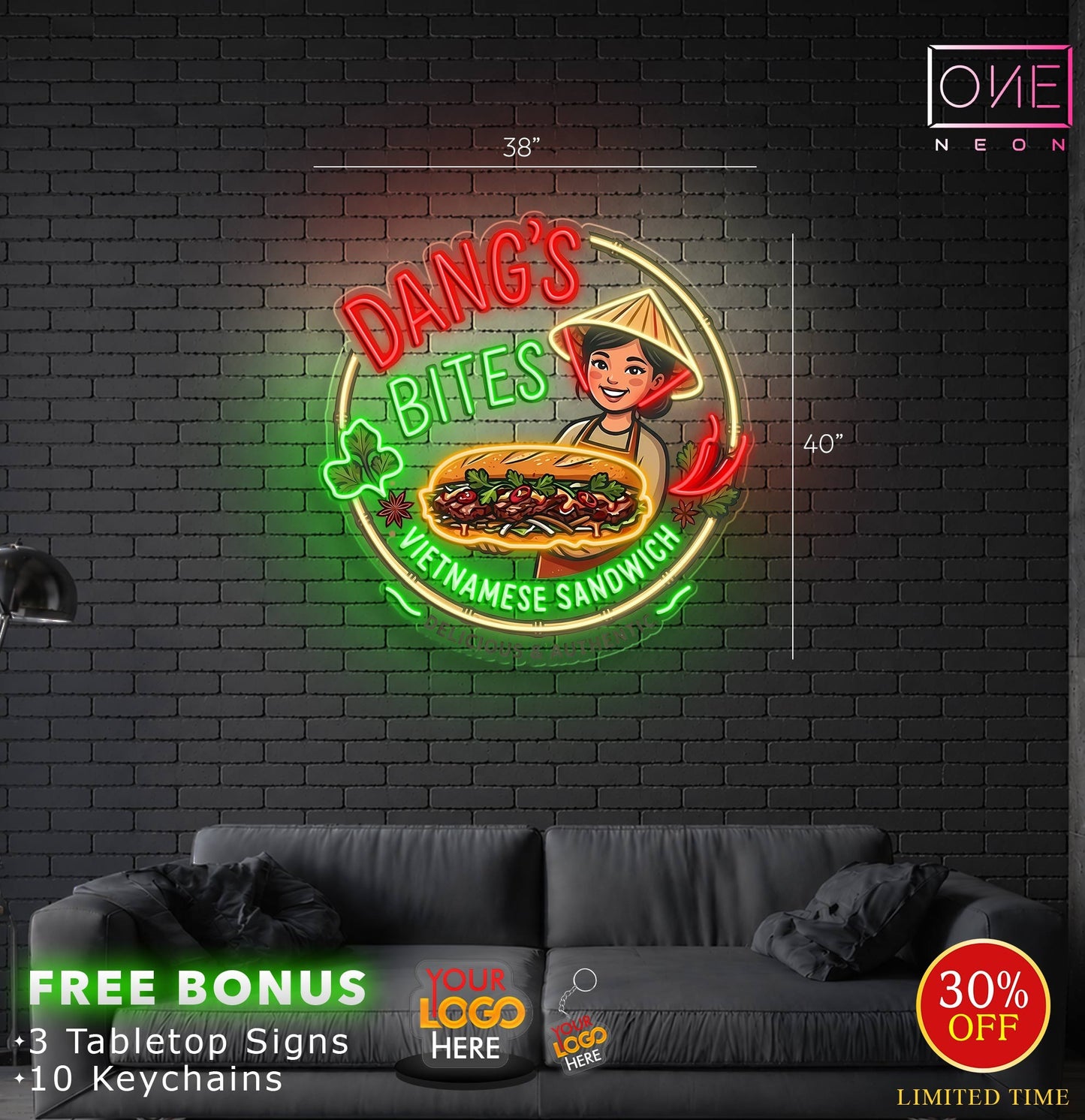 DANG'S BITES | LED Neon Sign