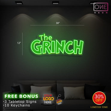 EAST COAST AUTO SERVICES & THE GRINCH Led Neon Sign