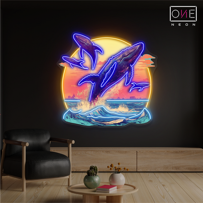 Ocean Dance Artwork Led Neon Sign