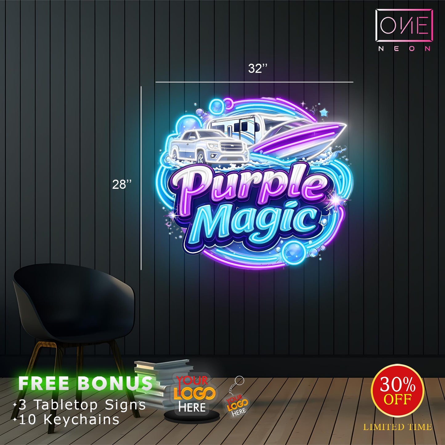 Purple Magic | Led Neon Sign
