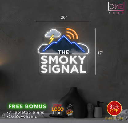 THE SMOKY SIGNAL| Led Neon Sign