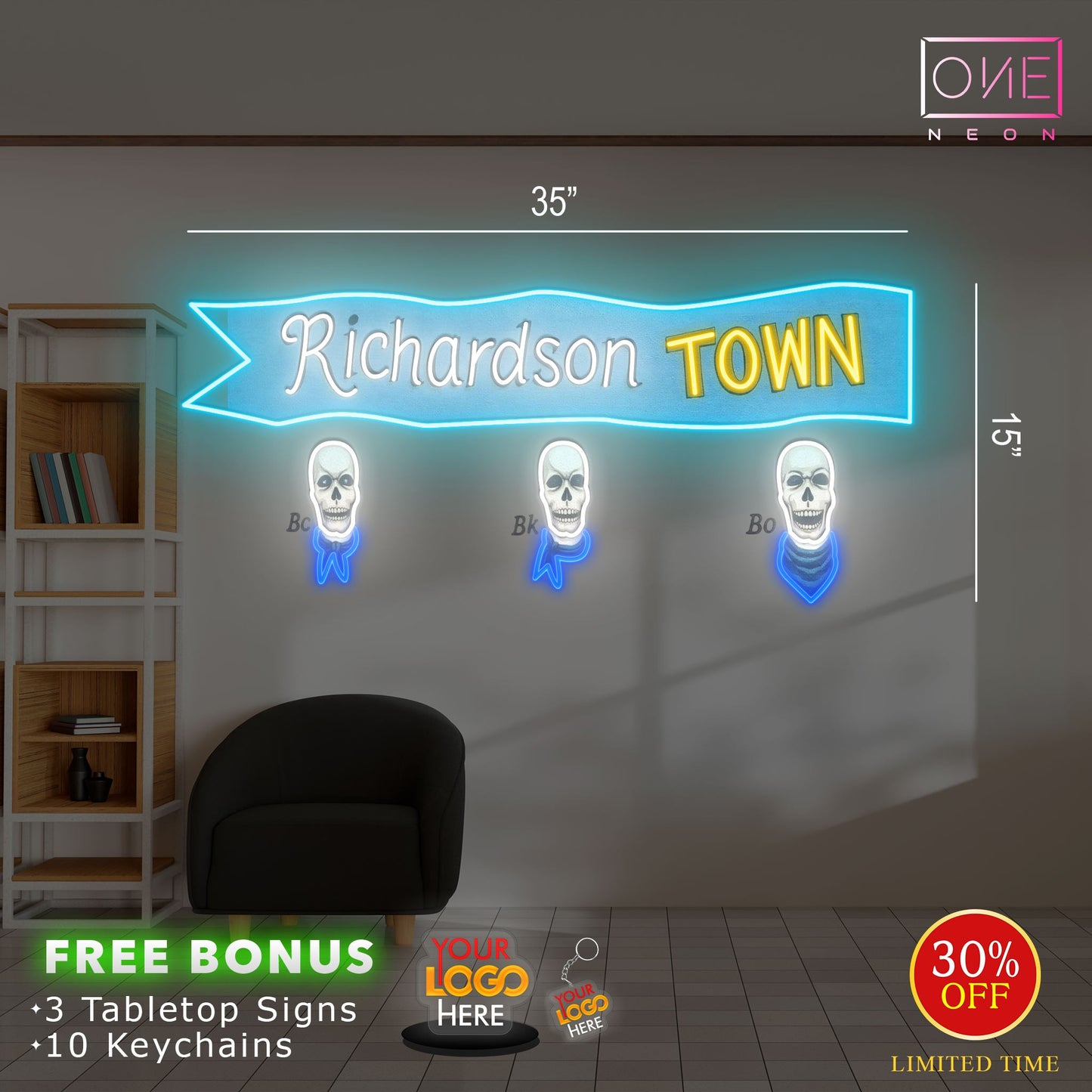 RICHARDSON TOWN | Led Neon Sign