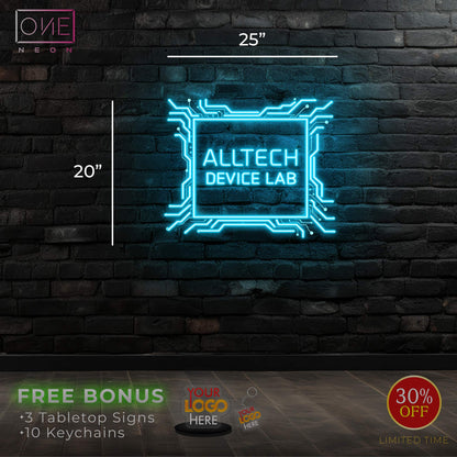 Alltech Device Lab | Led Neon Sign (INDOOR)