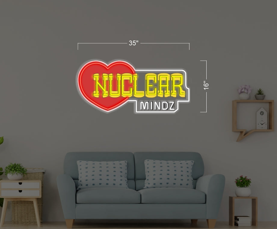 NUCLEAR MINDZ | LED Neon Sign