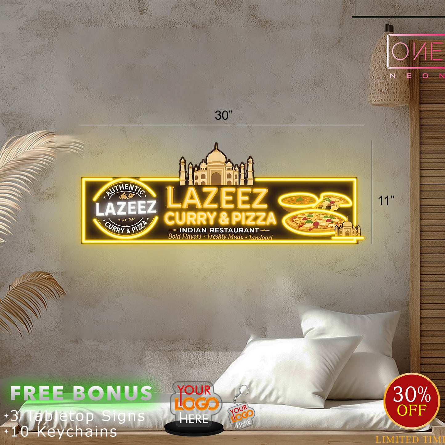 LAZEEZ | Led Neon Sign