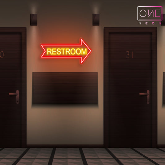 Restroom Led Neon Sign