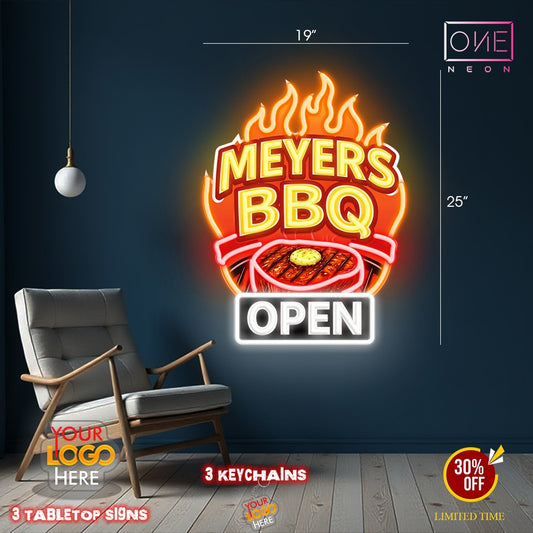 MEYERS BBQ| LED Neon Sign