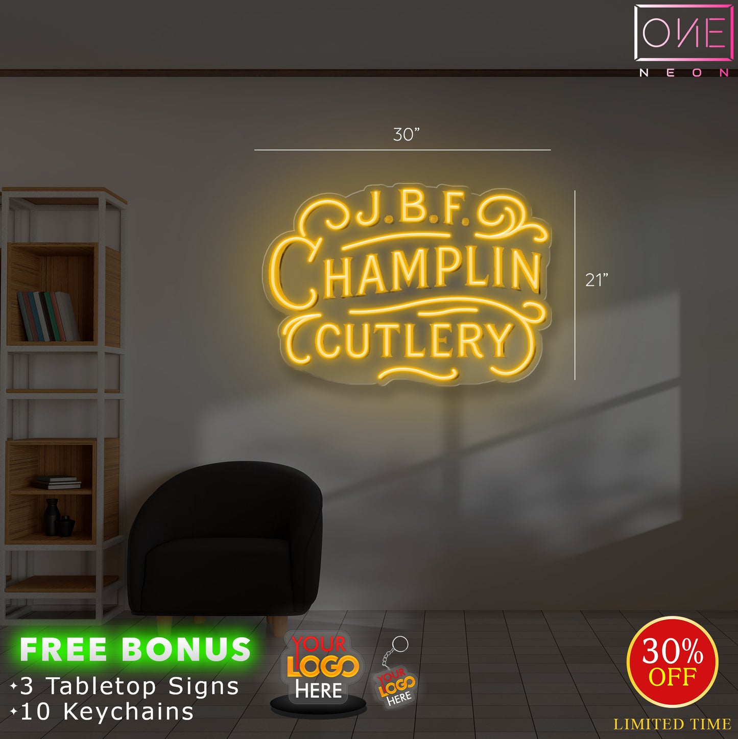 JBF HAMPLIN CUTLERY | Led Neon Sign