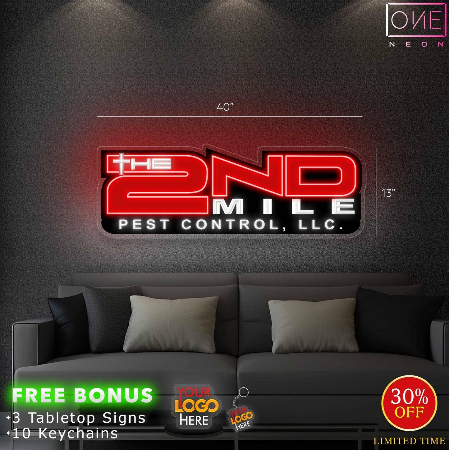 The 2nd Mile PEST CONTROL LLC | Led Neon Sign