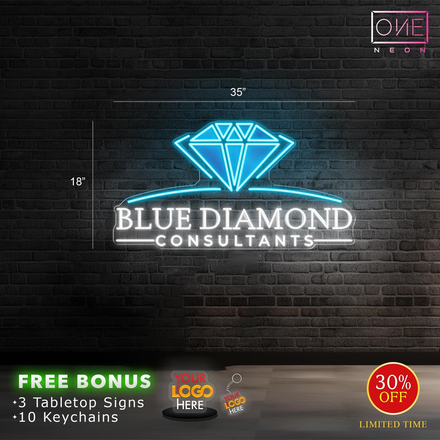 BLUE DIAMOND CONSULTANTS | Led Neon Sign (INDOOR)
