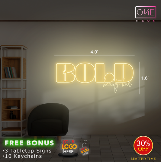 BOLD beauty bar| LED Neon Sign