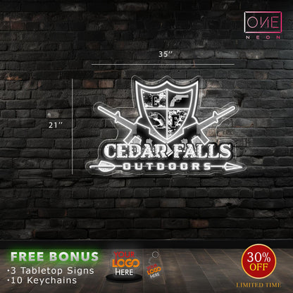 CEDAR FALLS | LED Neon Sign (2 signs)