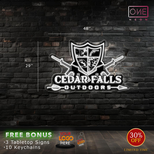CEDAR FALLS | LED Neon Sign (2 signs)