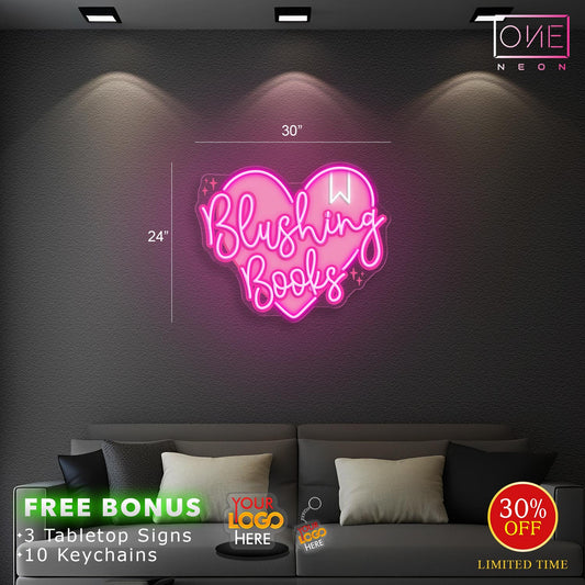 BLUSHING BOOKS | Led Neon Sign