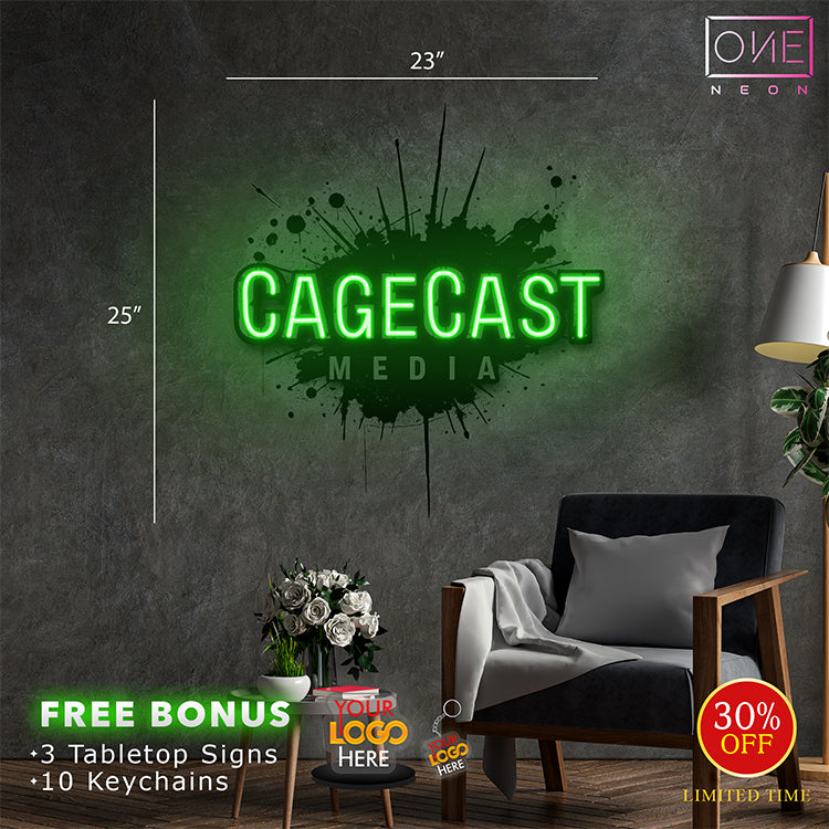 CAGECAST Media| LED Neon Sign