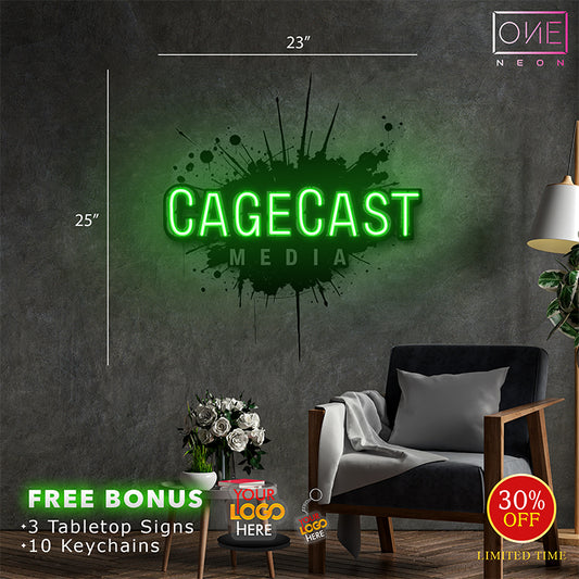 CAGECAST Media| LED Neon Sign