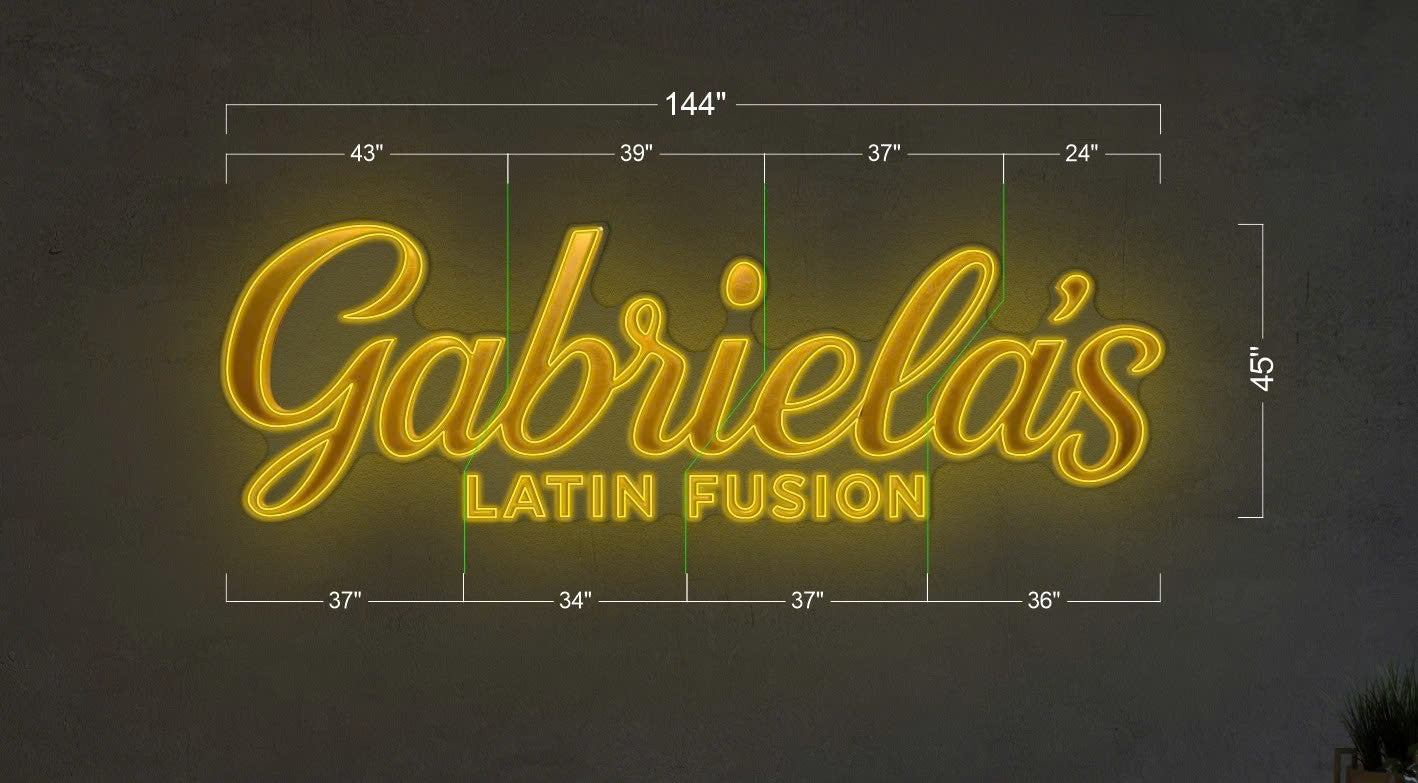 Gabriela's | Led Neon Sign (4 signs)
