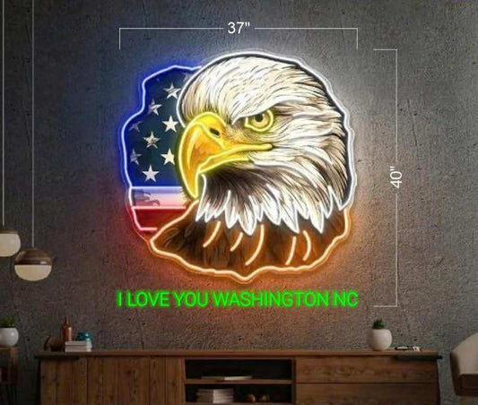 I LOVE YOU WASHINGTON NC  | LED Neon Sign