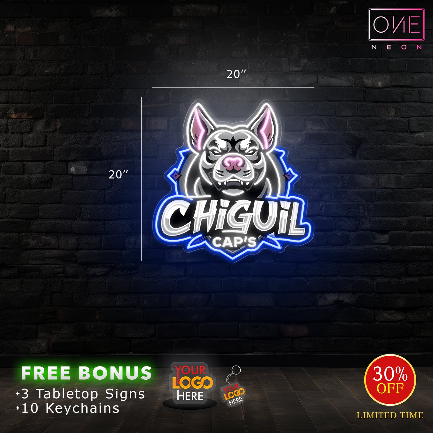 CHiGUiL CAP'S | LED Neon Sign