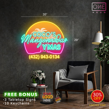 COCO'S Mangonaadas Y MAS| LED Neon Sign