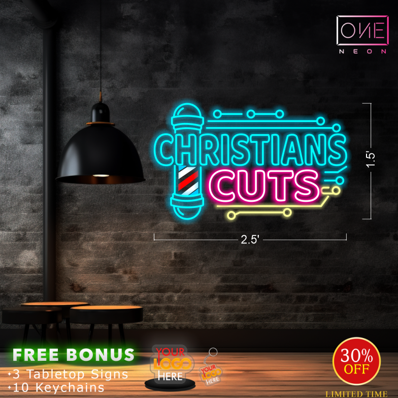CHRISTIANS CUTS| LED Neon Sign