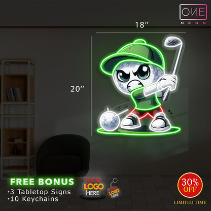 Custom Logo Sign - Golf | LED Neon Sign (INDOOR)