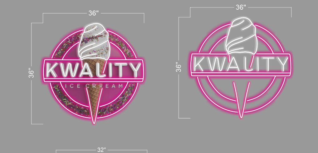 KWALITY+ CHILL OUT SPOT (2 signs) | LED Neon Sign