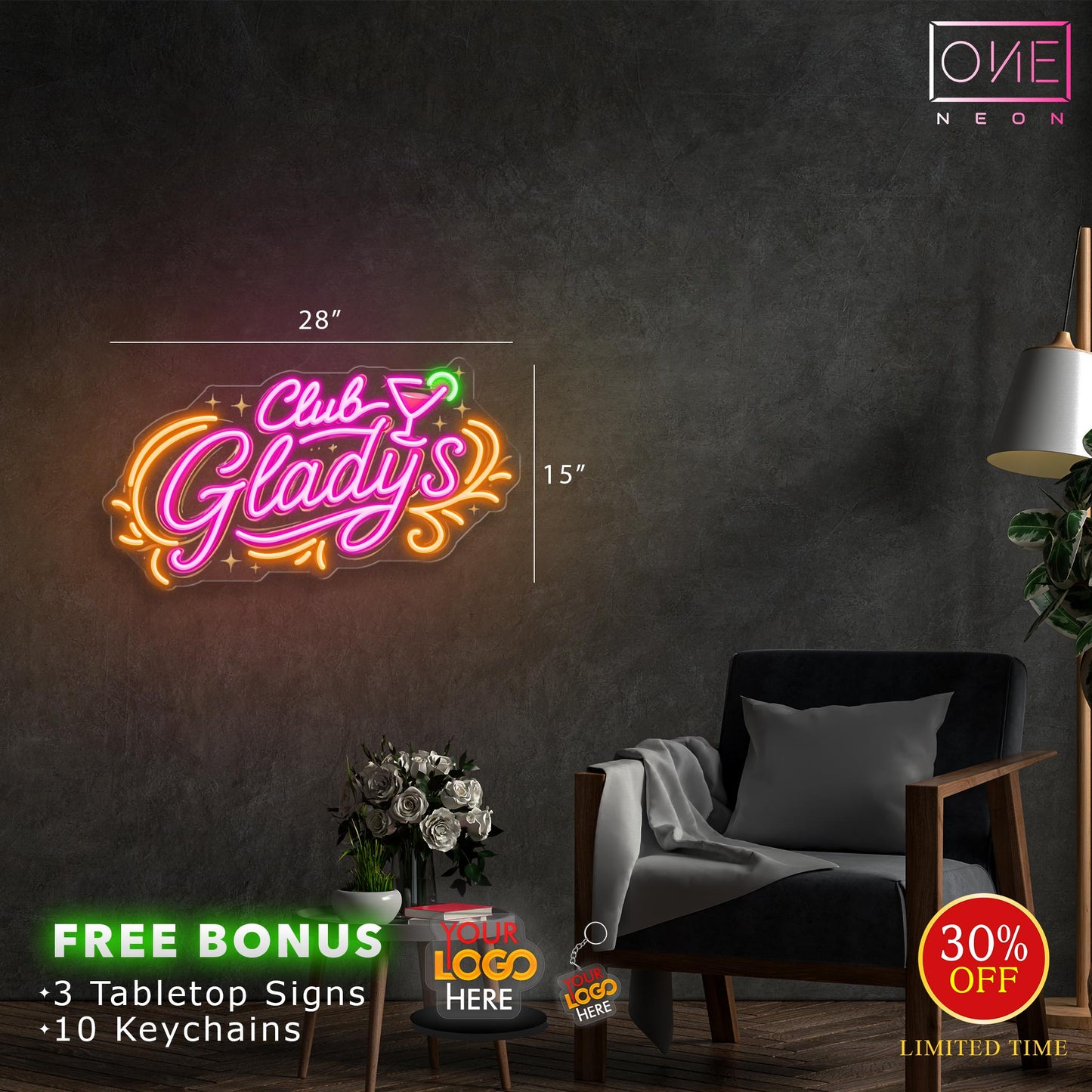 Club Gladys | Led Neon Sign