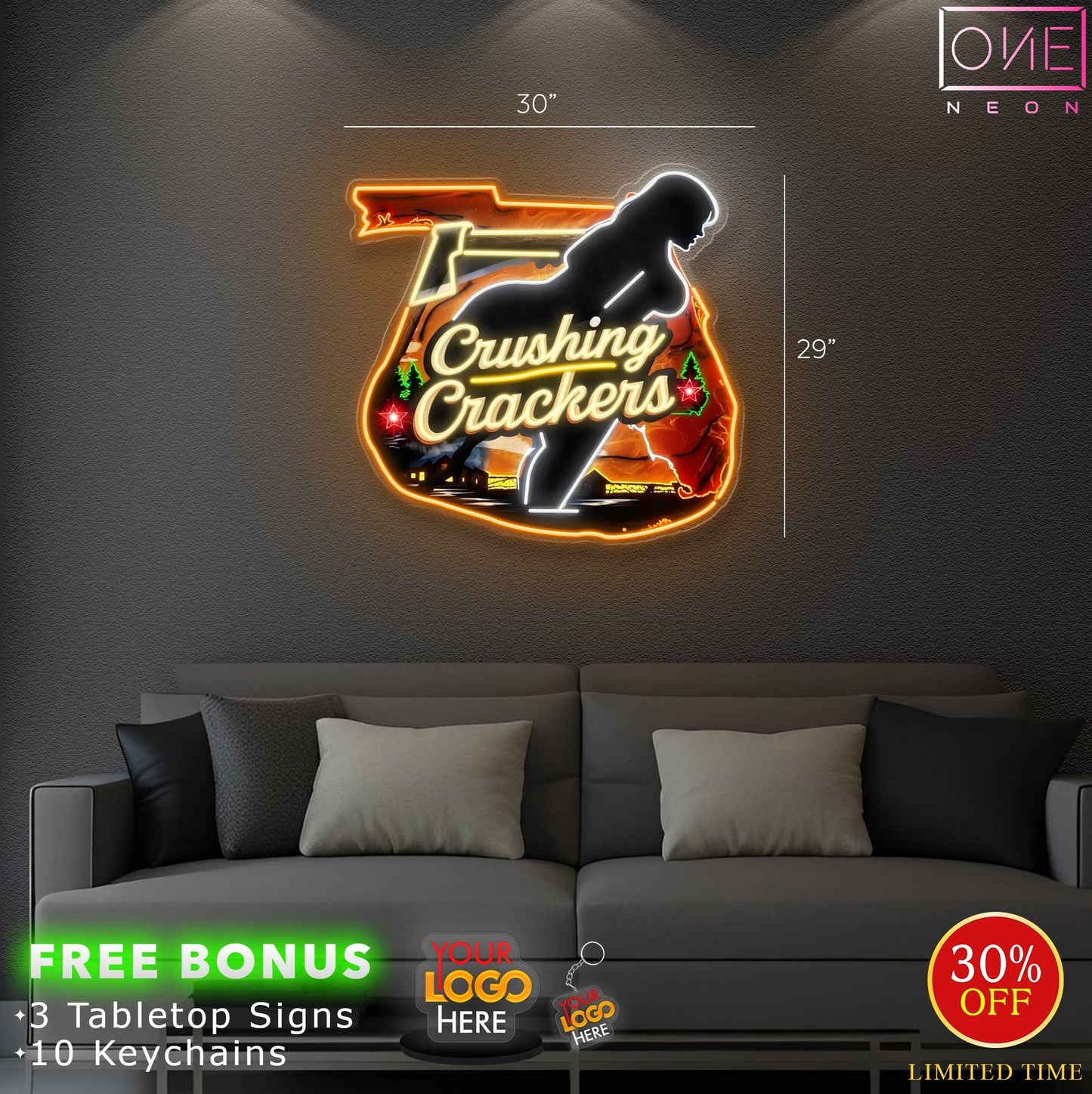 Crushing Crackers | Led Neon Sign