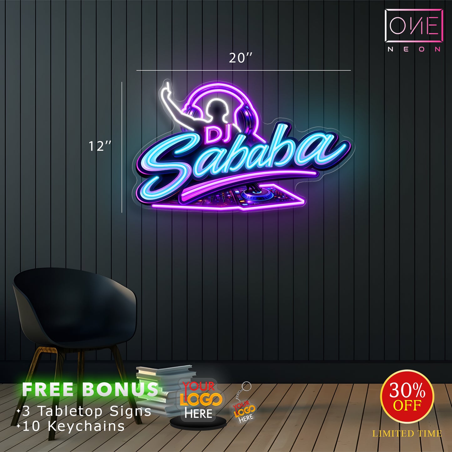 DJ SABARA| Led Neon Sign